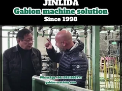 ขนาด Mesh 80x100mm ความเร็ว 195m / h สายการผลิต gabion GLD-2 อัตโนมัติ