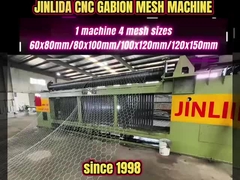 การผลิตตาข่าย Gabion หลายขนาด: เครื่องจักร CNC JINLIDA