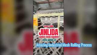 สายการผลิตเครื่องตาข่ายเกเบี้ยนอัตโนมัติความเร็วสูง