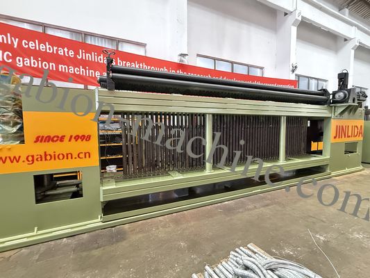 ซื้อ การปฏิวัติแบบสัมผัสเดียว: JINLIDA CNC Gabion Machine พร้อมการปรับ Mesh ทันที การผลิตออนไลน์
