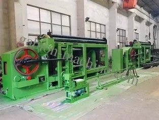 ซื้อ Double Rack Drive Automatic Oil Heavy Duty Gabion Machine 120x150mm ตาข่ายสำหรับถนนและสะพาน การผลิตออนไลน์