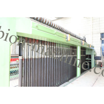 เครื่องเคลือบลวดตาข่ายหกเหลี่ยมเคลือบสังกะสีพร้อมระบบน้ำมันอัตโนมัติ